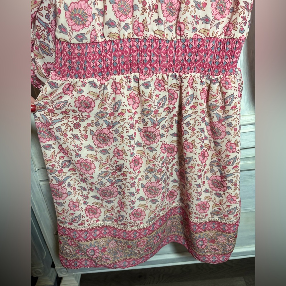 Anthropologie Love the Label Love Sam Tippy Floral Dress Festival Boho‎ Flirty - Picture 8 of 10